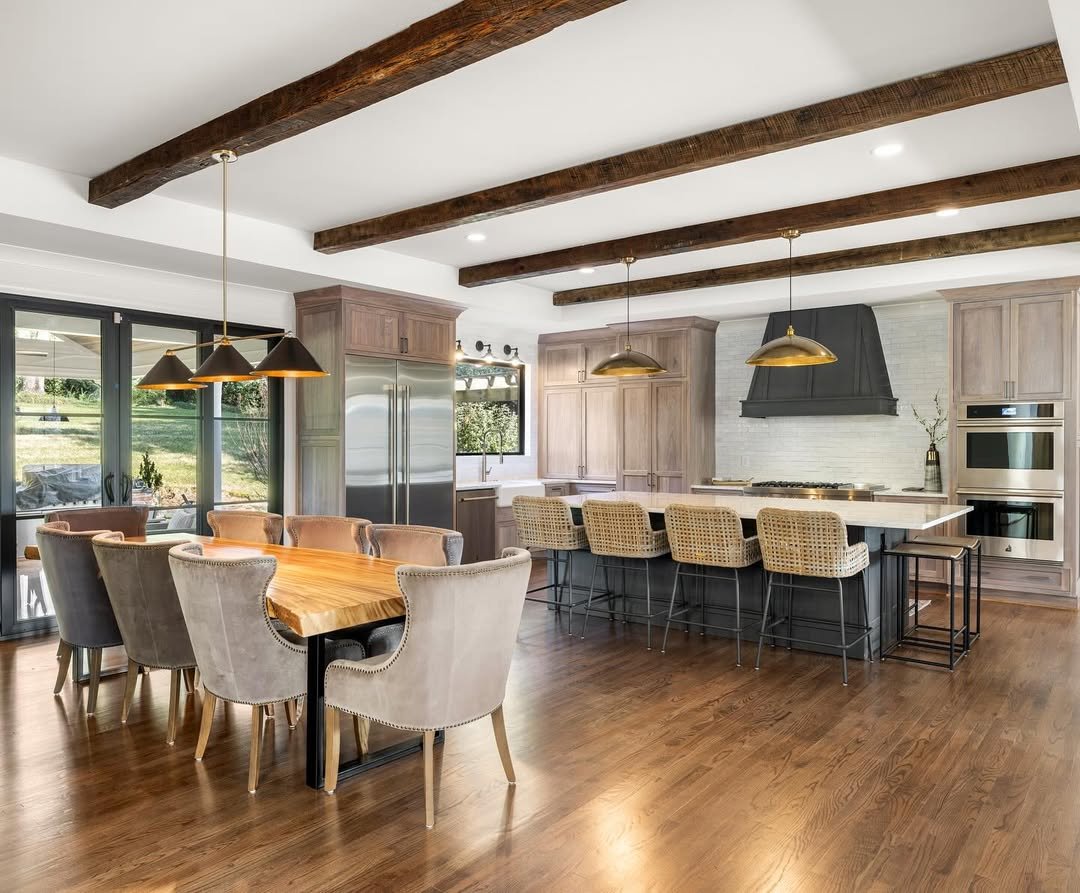 Open Concept Layout Farmhouse Kitchens