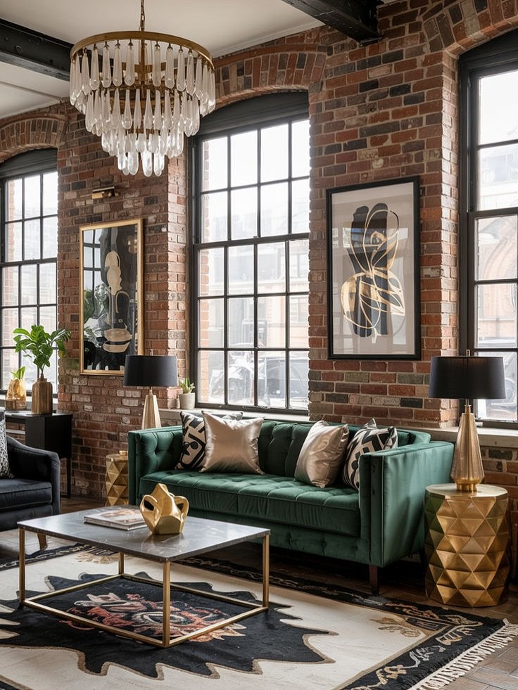 Ornate Mirror Collection Dark Feminine Living Room
