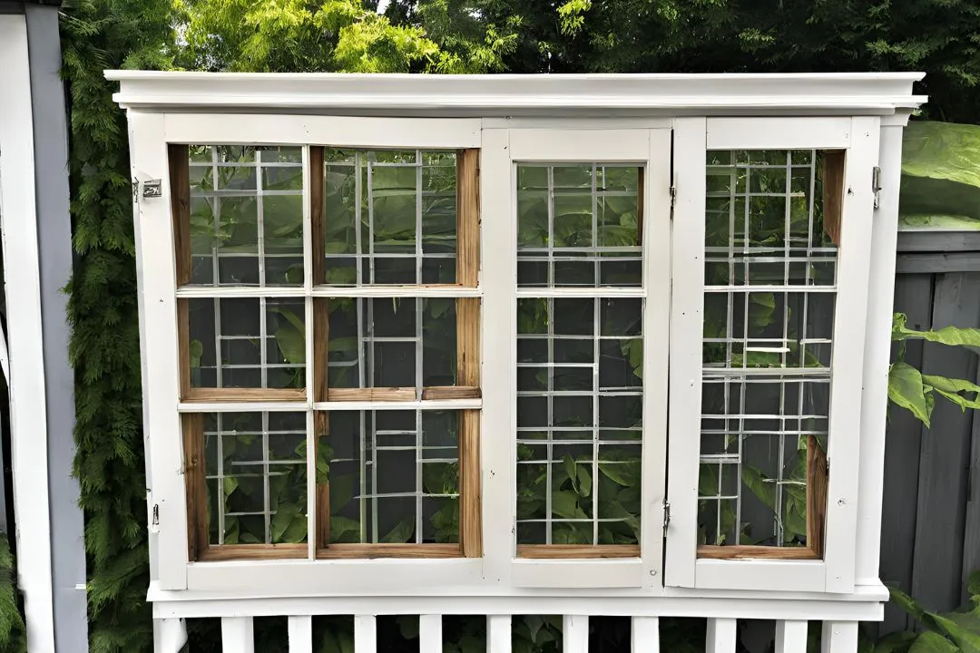Recycled Window Fence