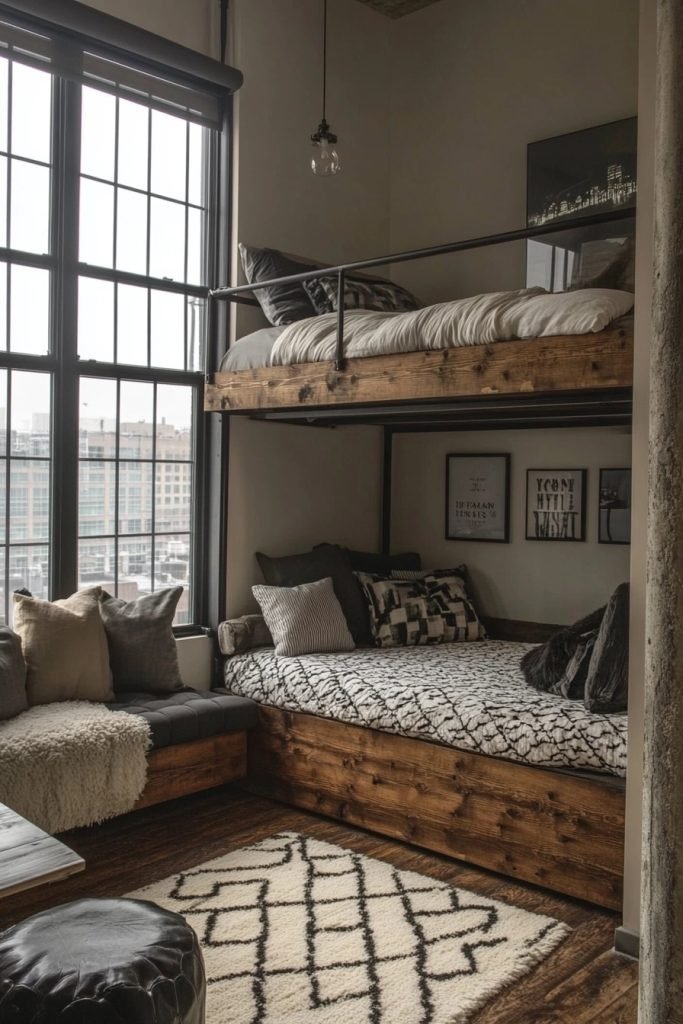 Rustic Loft Bedroom Design Ideas for Small Rooms