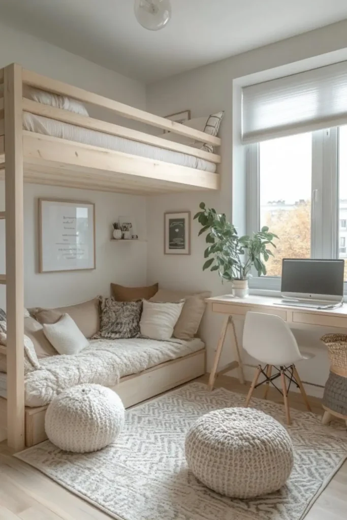 Scandinavian Loft Bed Ideas for Small Rooms