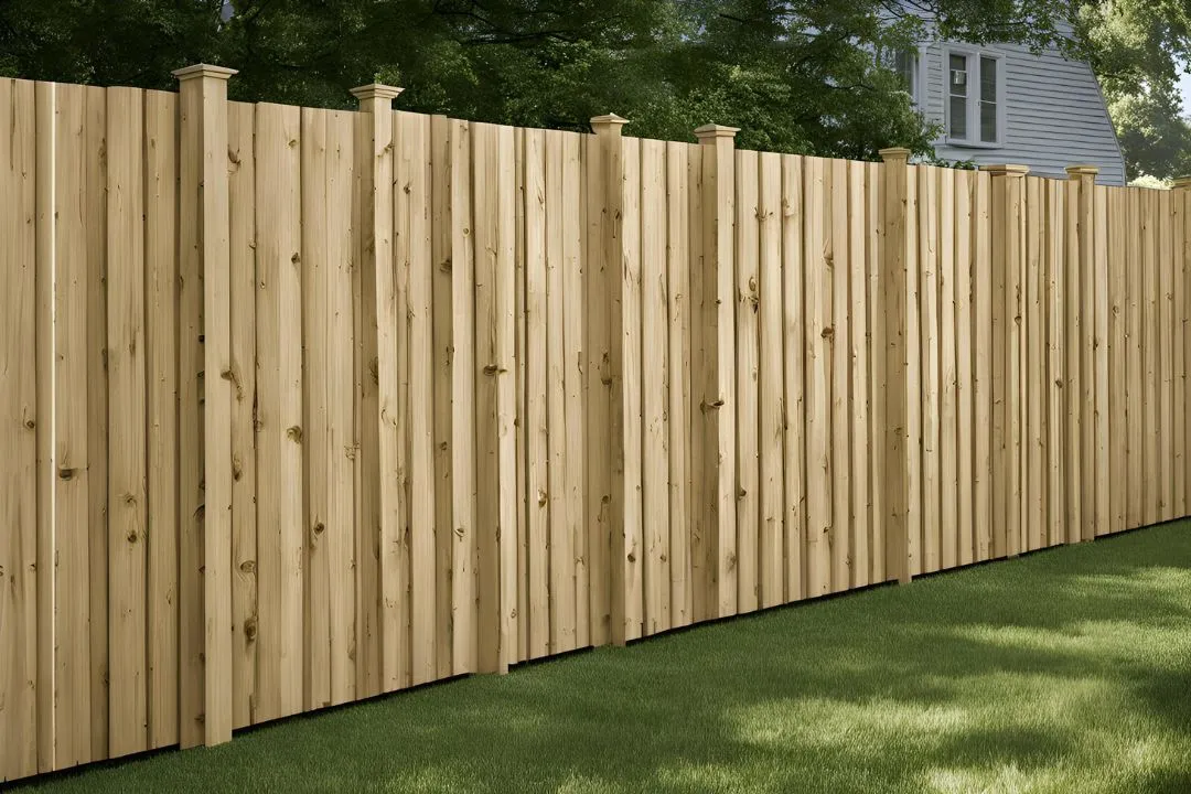 Staggered Board Privacy Fence