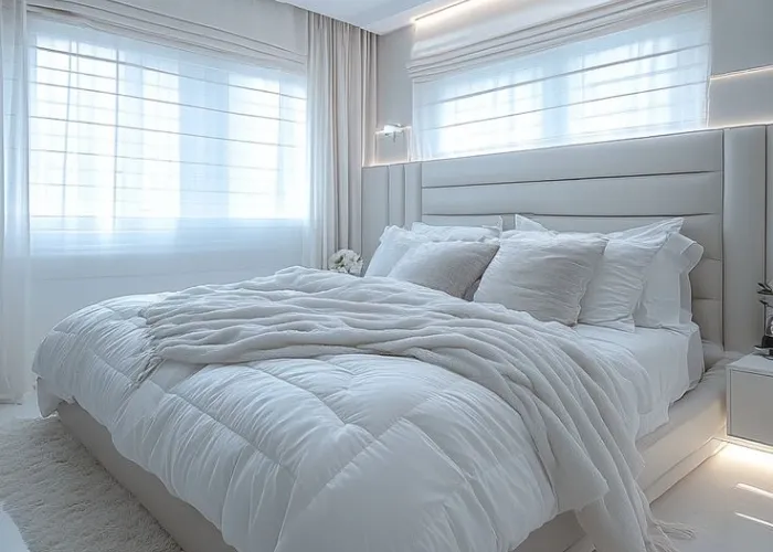 White and Silver Bedroom Ideas