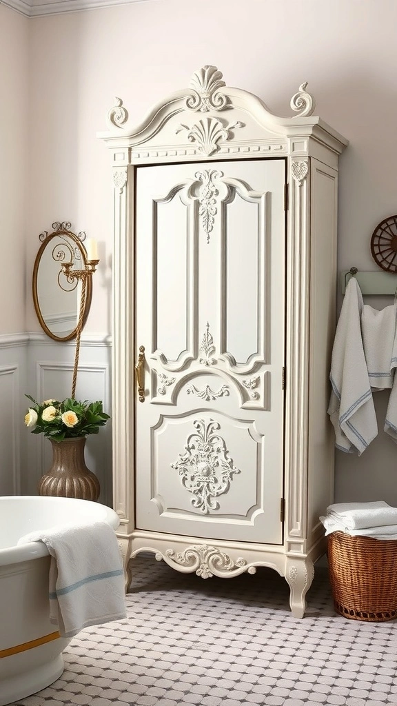 14 freestanding linen press 1
