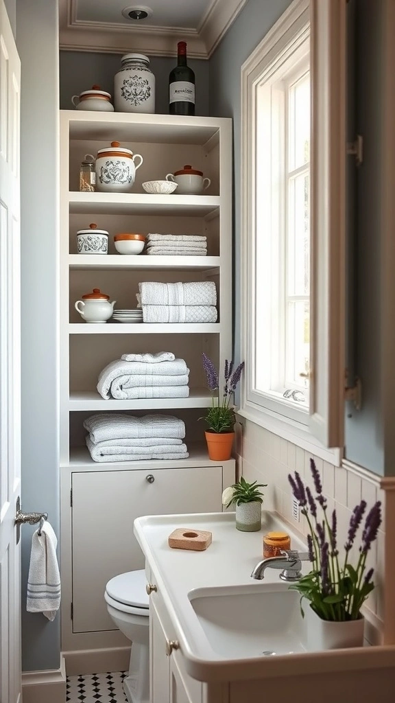 2 provencal open shelving 1
