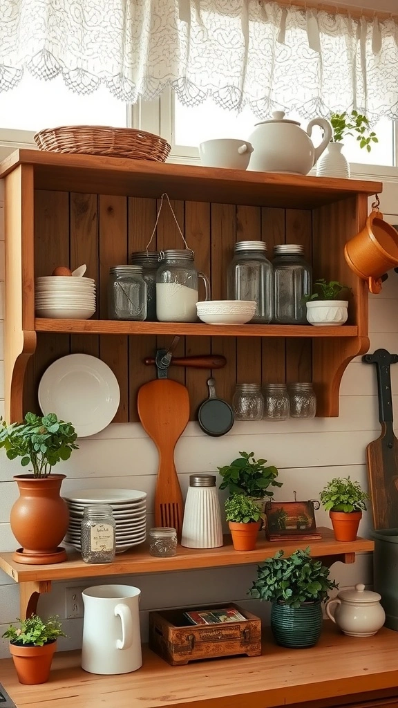 4 rustic kitchen display