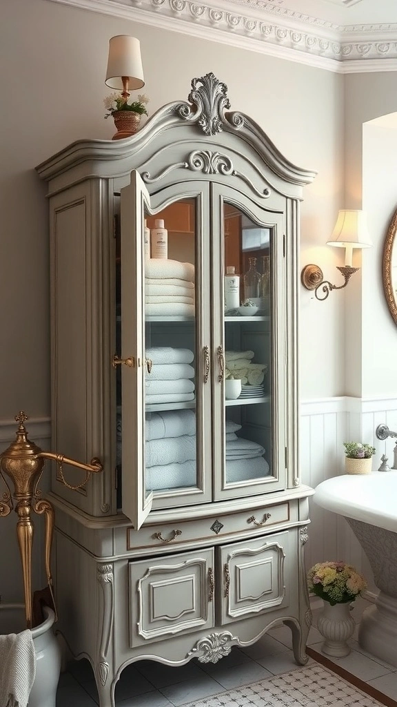 8 antique cabinet conversion 1 1