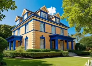 Blonde Brick House Exterior Trim Colors