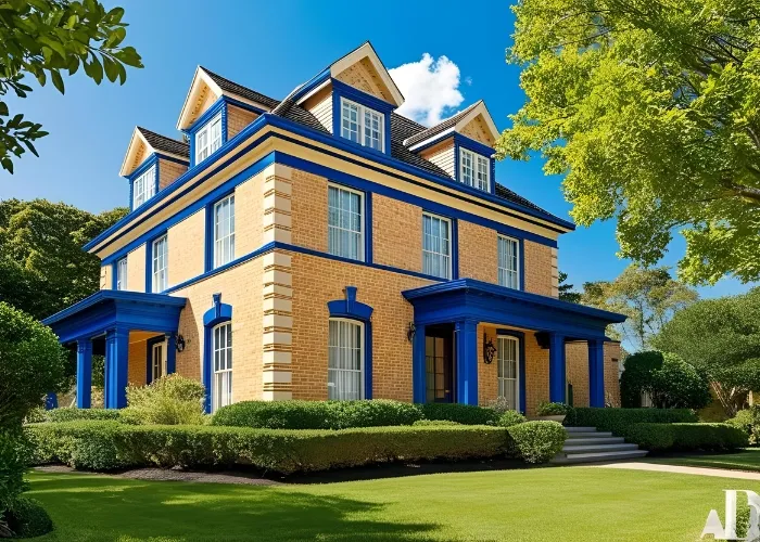 Blonde Brick House Exterior Trim Colors