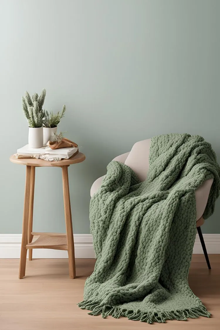 Incorporate Sage Green Throw Blankets