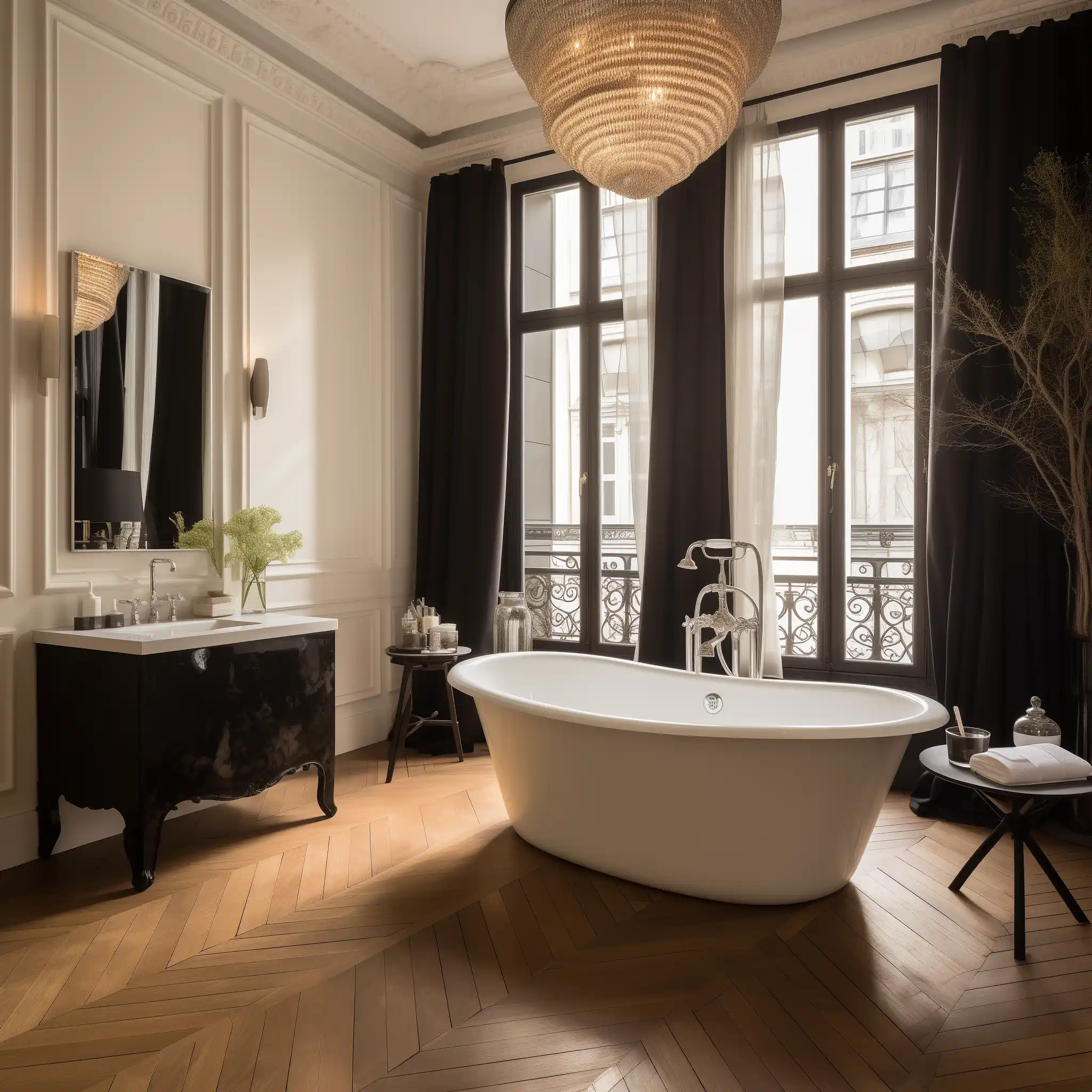 Parisian Bathroom Window