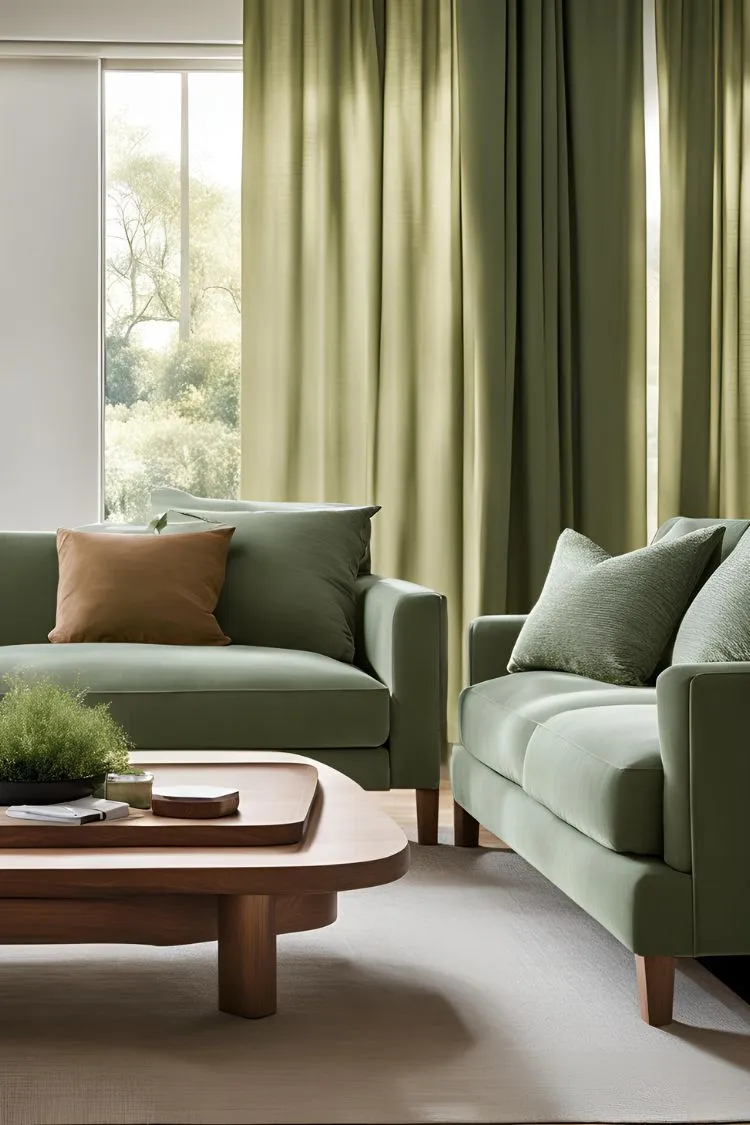 Use Sage Green Curtains