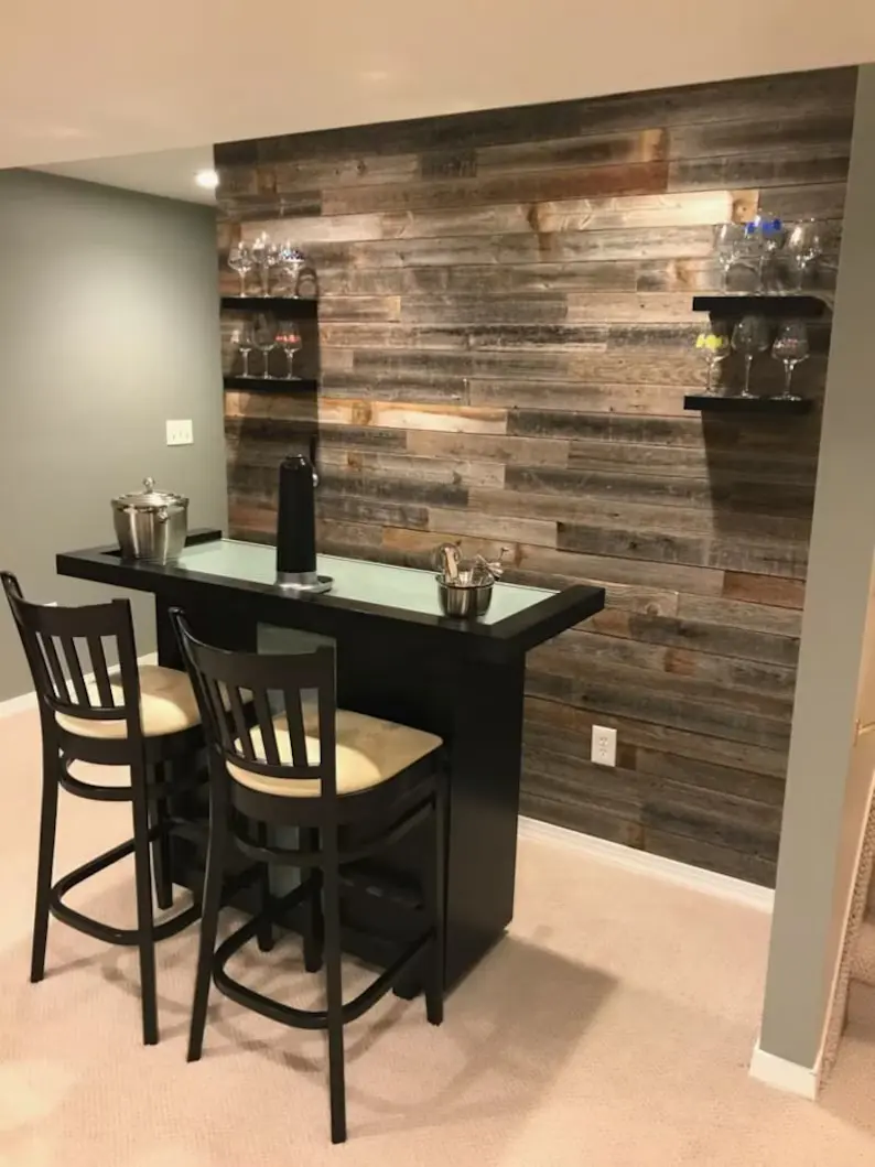distressed wood paneling wainscoting
