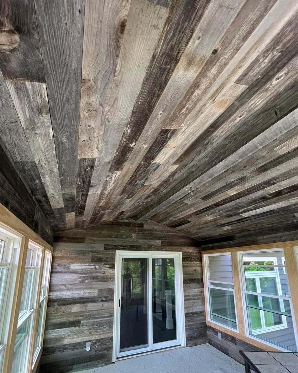 eclaimed Barn Wood wainscoting