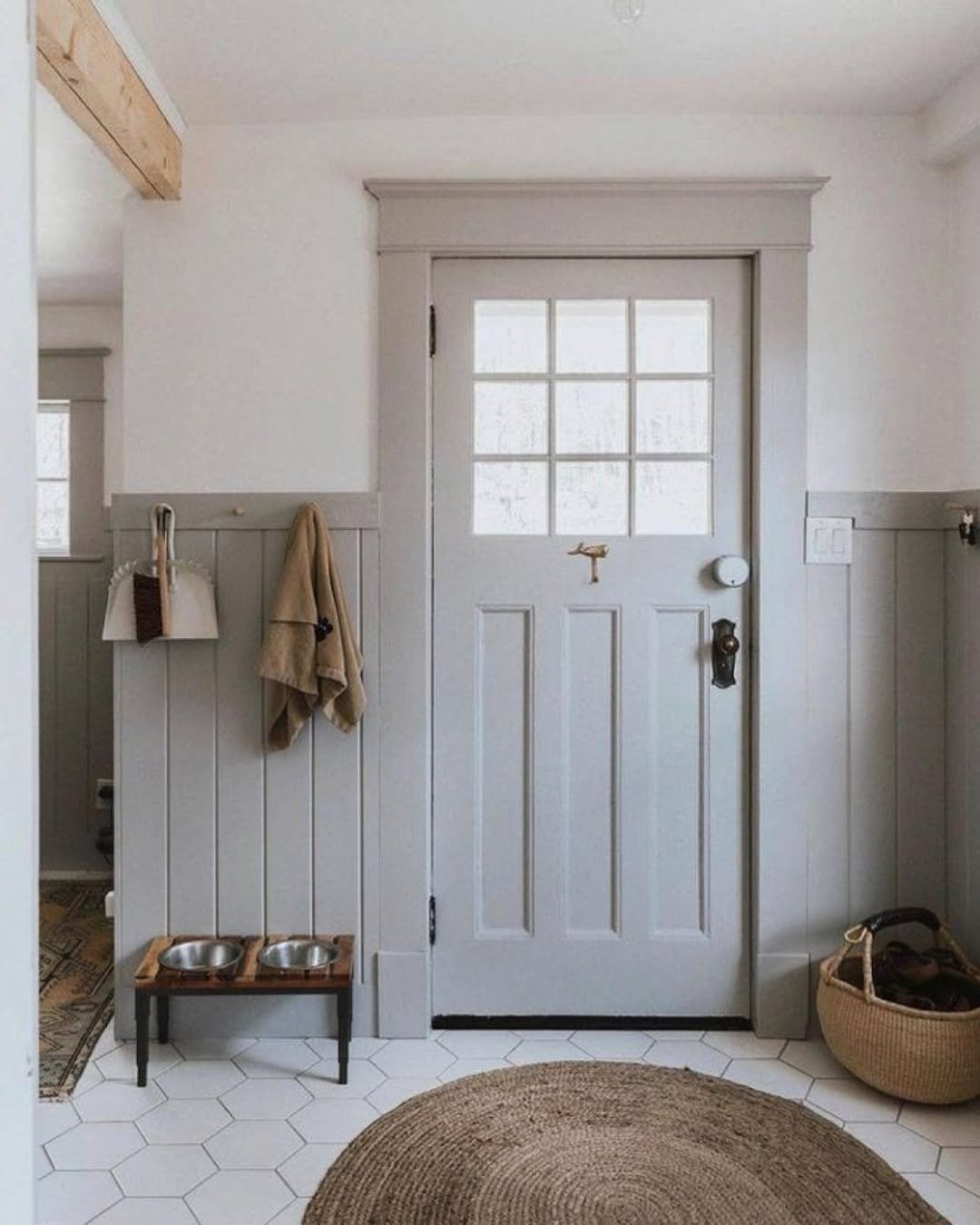 half-wall shiplap wainscoting