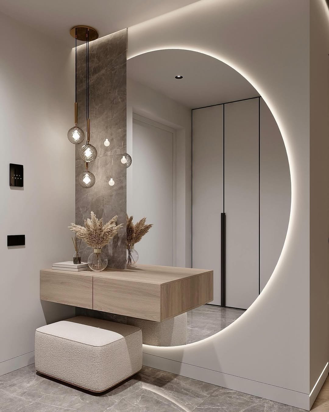 Decorative Lighting Mirror Foyer Mirror