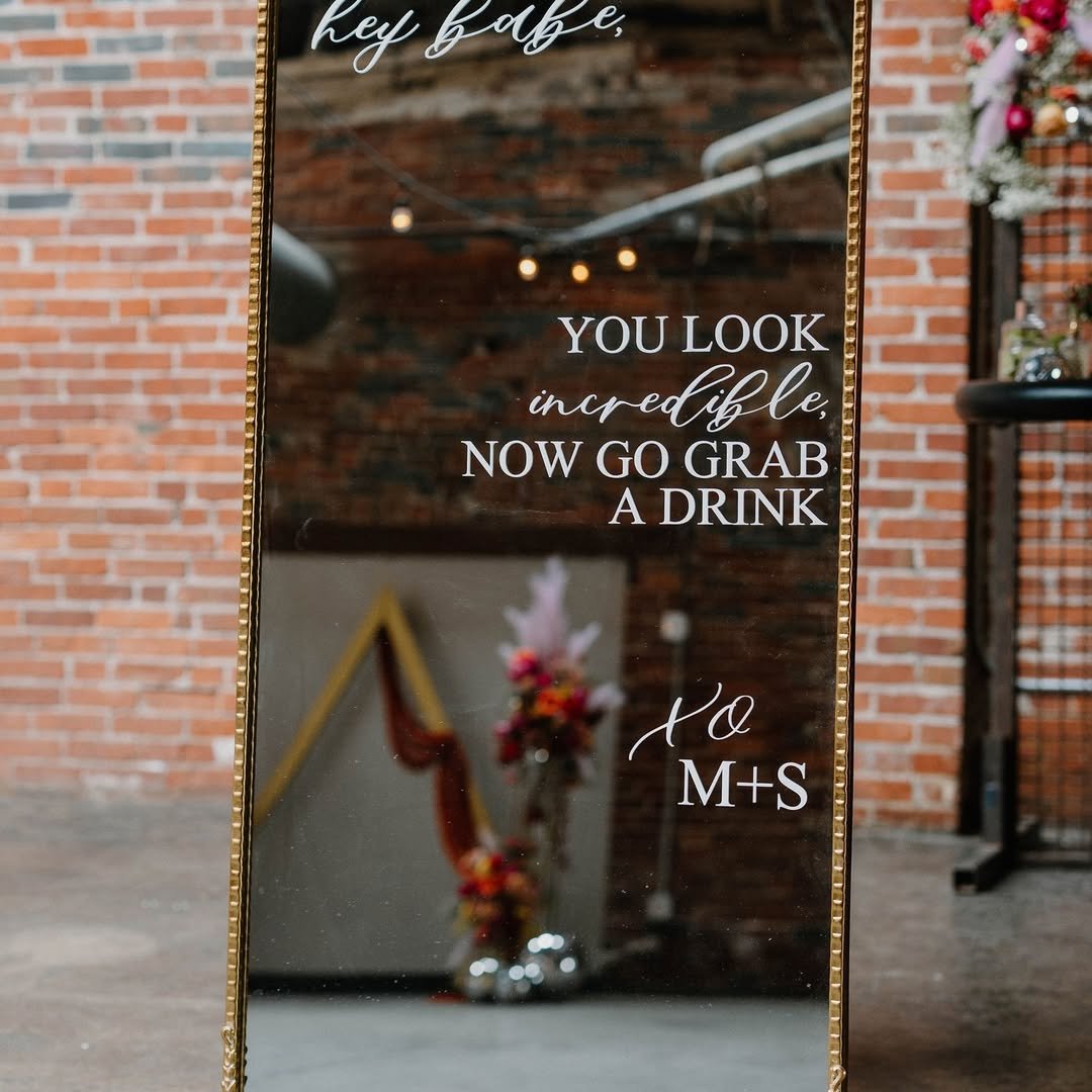 Personalized with Initial Quot Foyer Mirror 