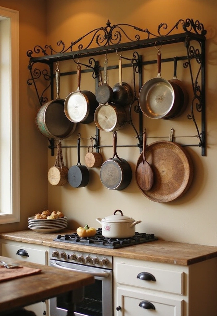 Wall-Mounted Pot Racks