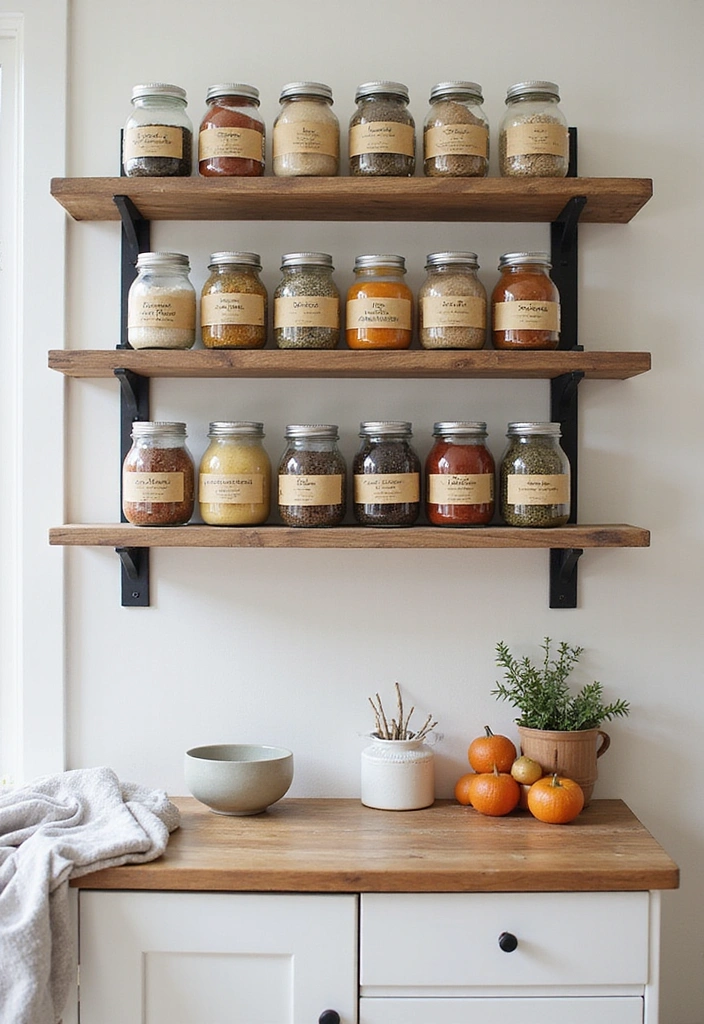 Stylish Wall-Mounted Spice Racks