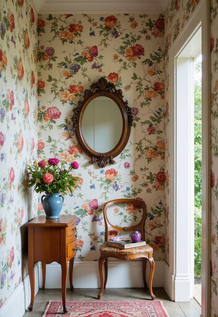 Lush Floral Wallpaper