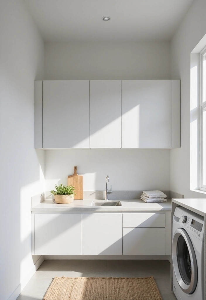 Budget-Friendly Laundry Room Cabinet Ideas: Style Without Breaking the Bank! - 14. Floating Cabinets