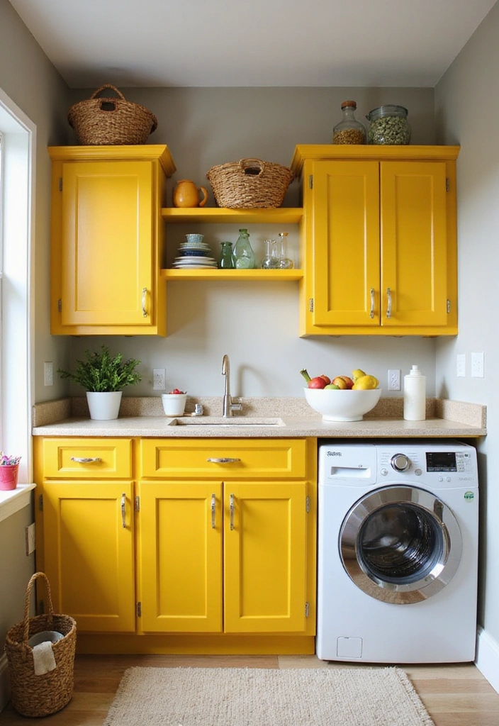 Colorful Cabinets for a Fun Twist