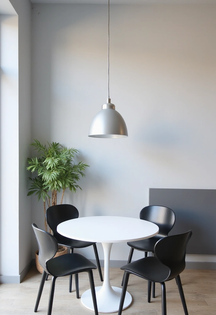 19 Cozy Breakfast Nook Designs That Will Make You Feel Right at Home (You’ll Love #11!) - 3. Modern Minimalist Nook