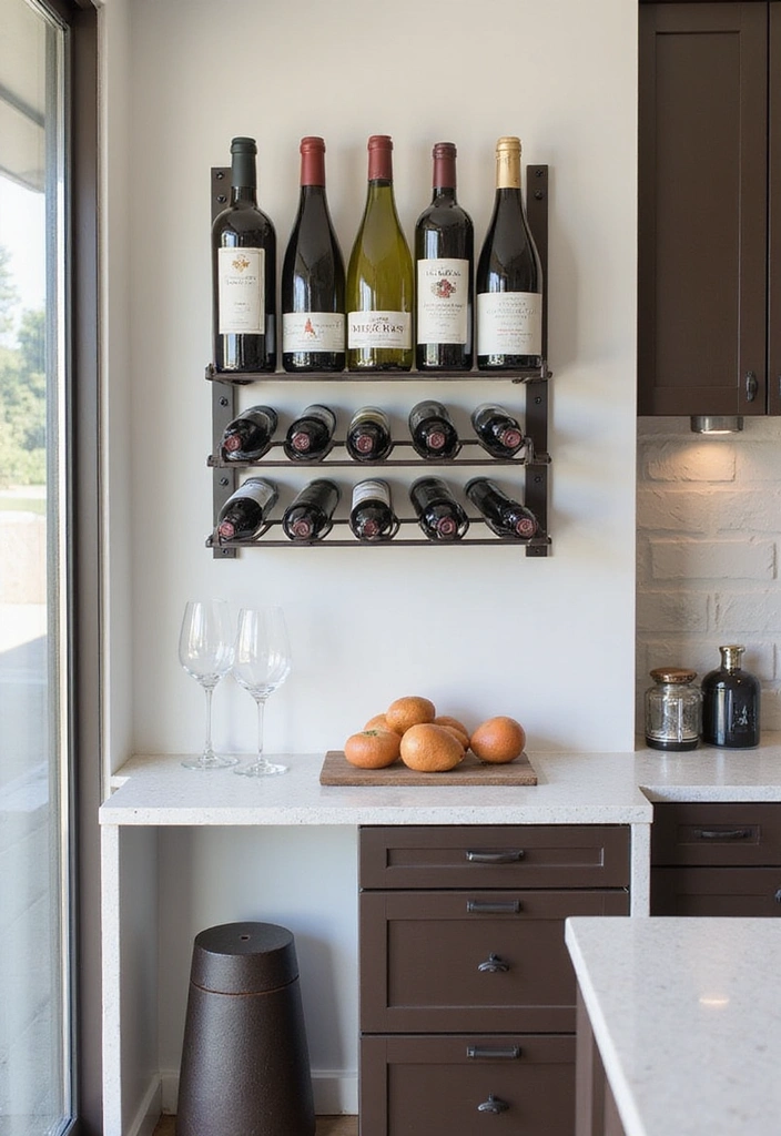 Wall-Mounted Wine Racks