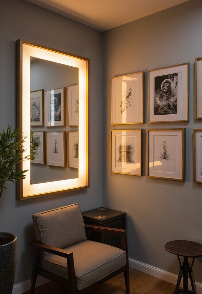 Mirror Frames with LED Lights