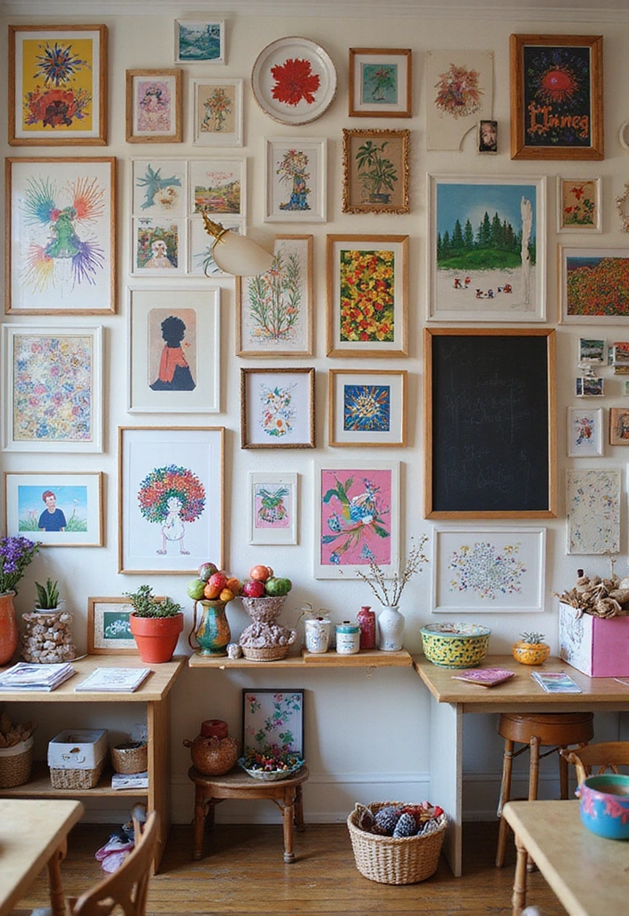 17 Eclectic Gallery Wall Ideas That Show Off Your Unique Personality (Warning: #4 Is Bold!) - 8. Whimsical Wonders