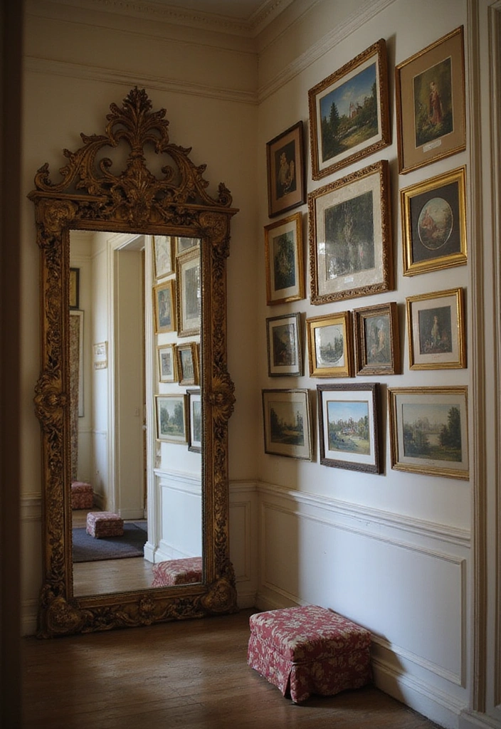 Vintage Artwork and Mirrors