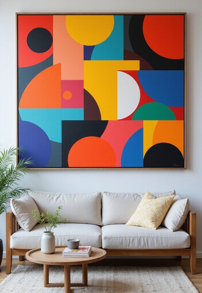 17 Eclectic Gallery Wall Ideas That Show Off Your Unique Personality (Warning: #4 Is Bold!) - 4. Bold and Bright