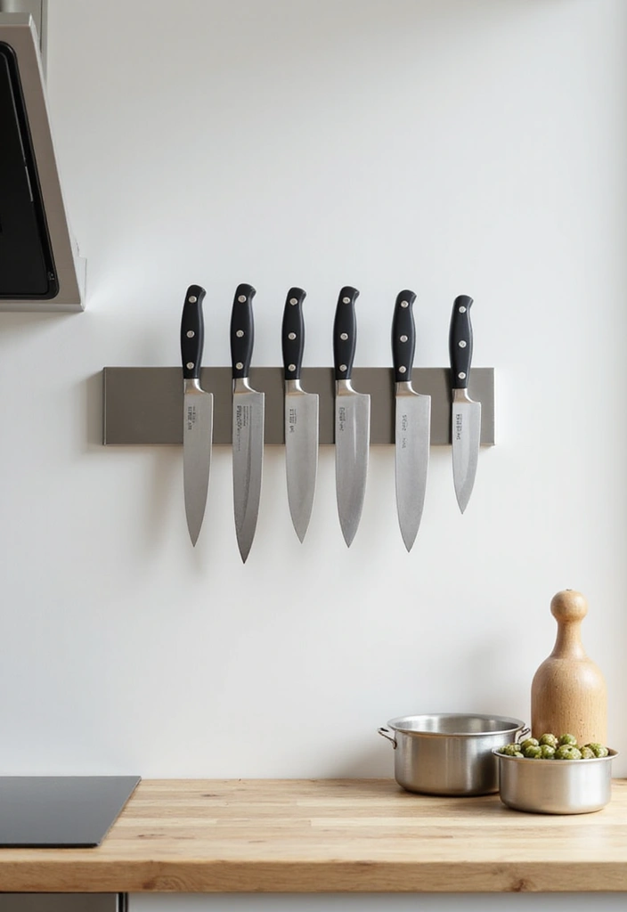 Magnetic Strips for Knives and Tools