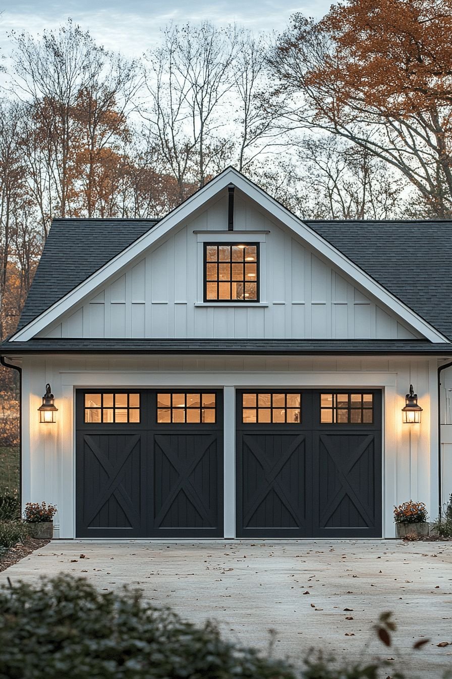 Farmhouse Exterior Modern Garages