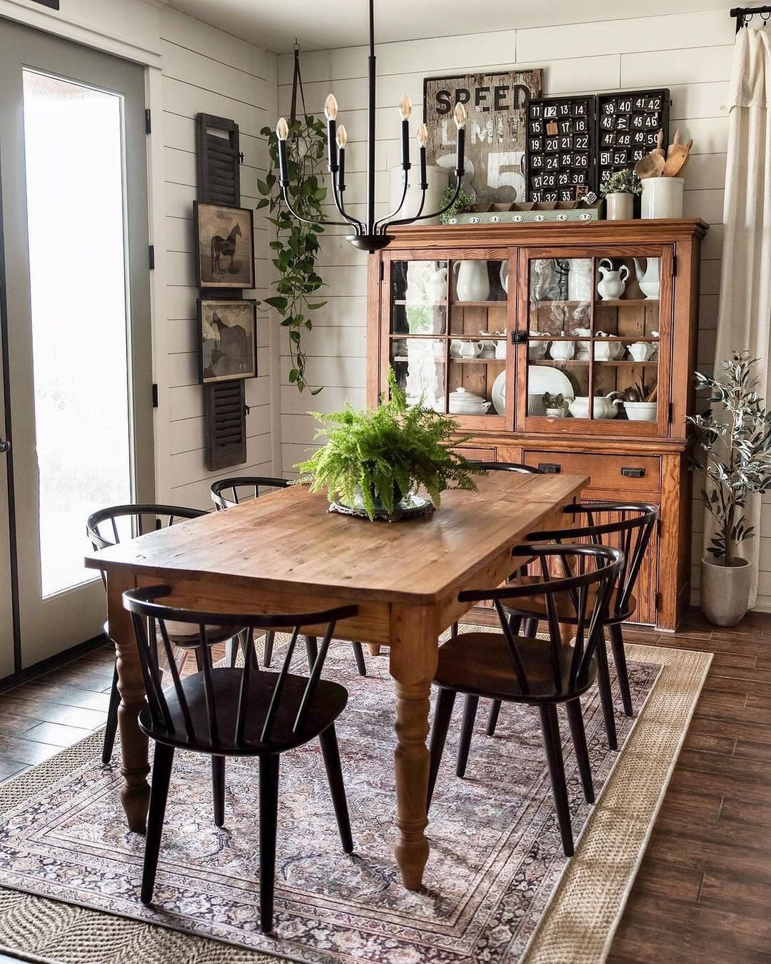 Rustic Charm with Reclaimed Wood in Corner Breakfast Nook