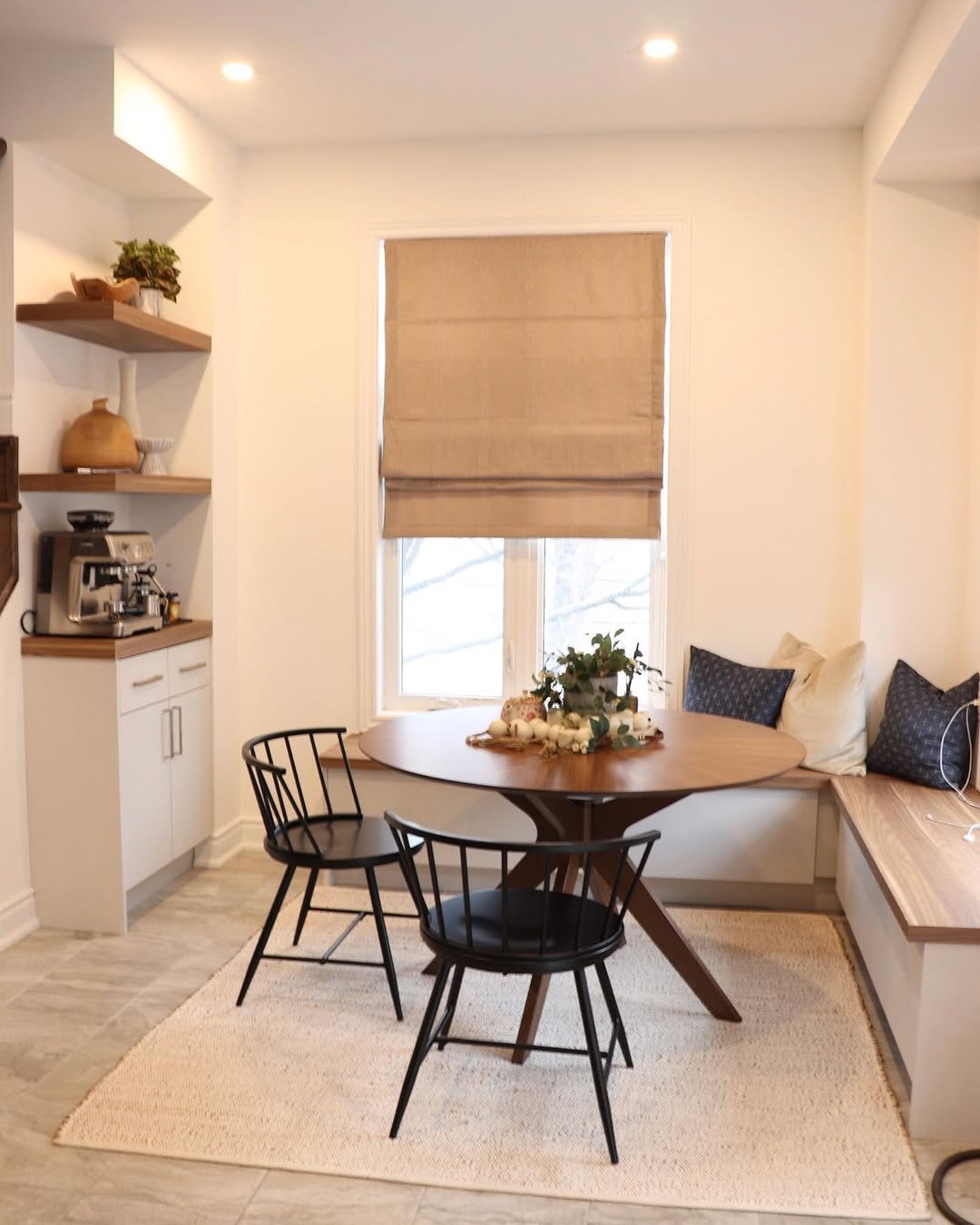 Small Coffee or Tea Station for Cozy Breakfast Nook