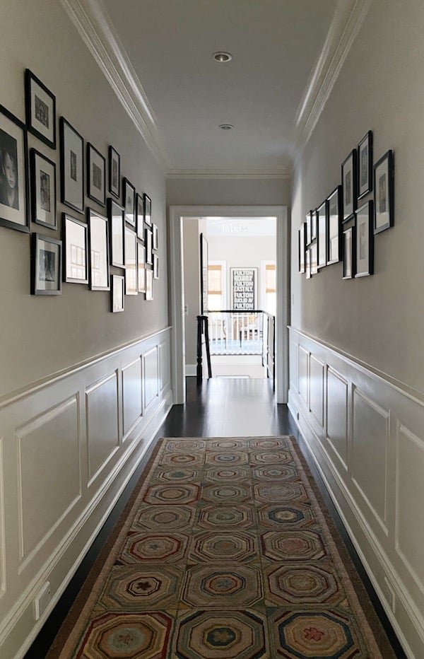 Small Narrow Hallway with Create a Gallery Wall