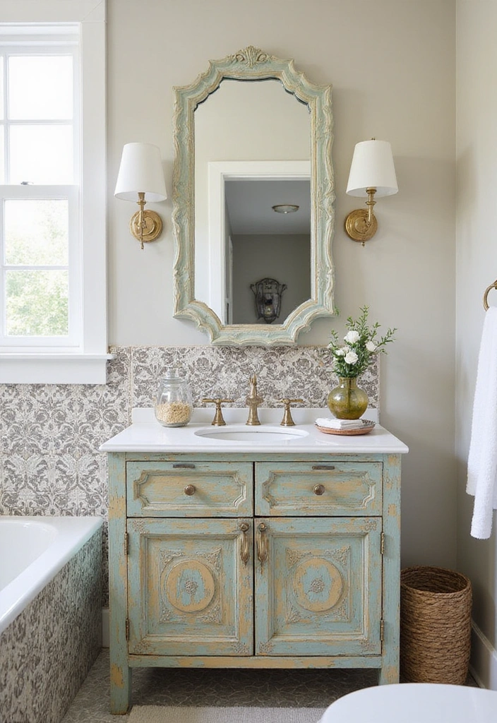 How to Make Your Small Guest Bathroom Trendy and Elegant - 8. Create a Focal Point