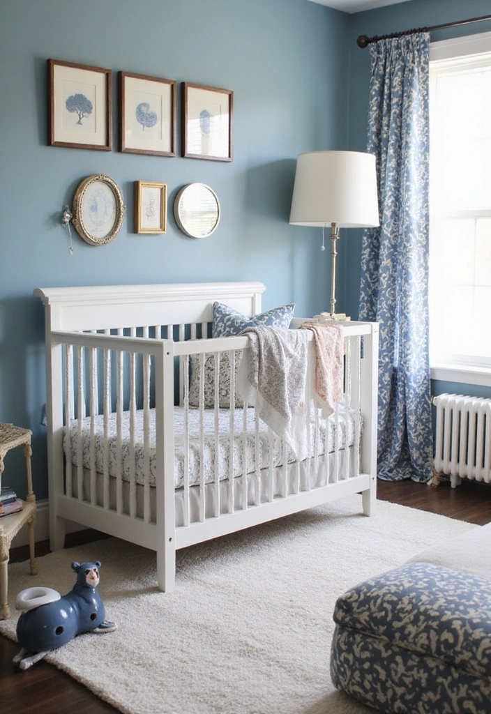 Classic Blue and White