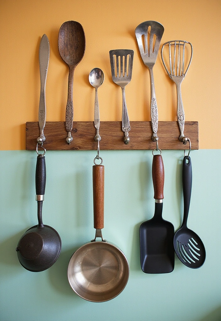 Hooks for Utensil Storage