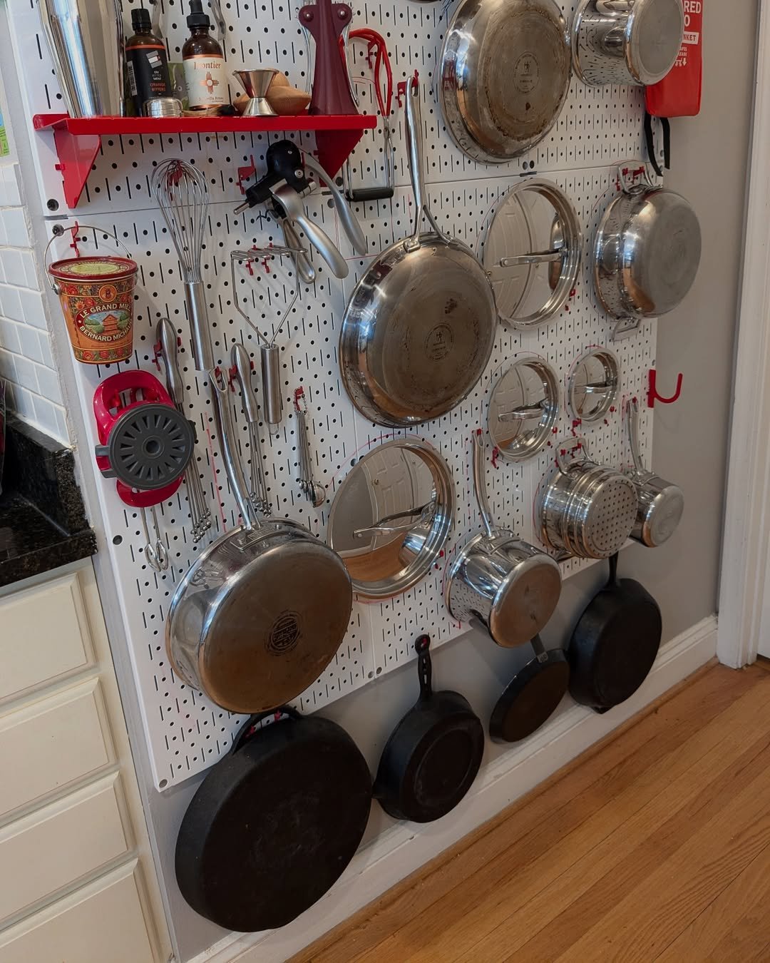 kitchen wall storage Pegboards for Versatile Organization