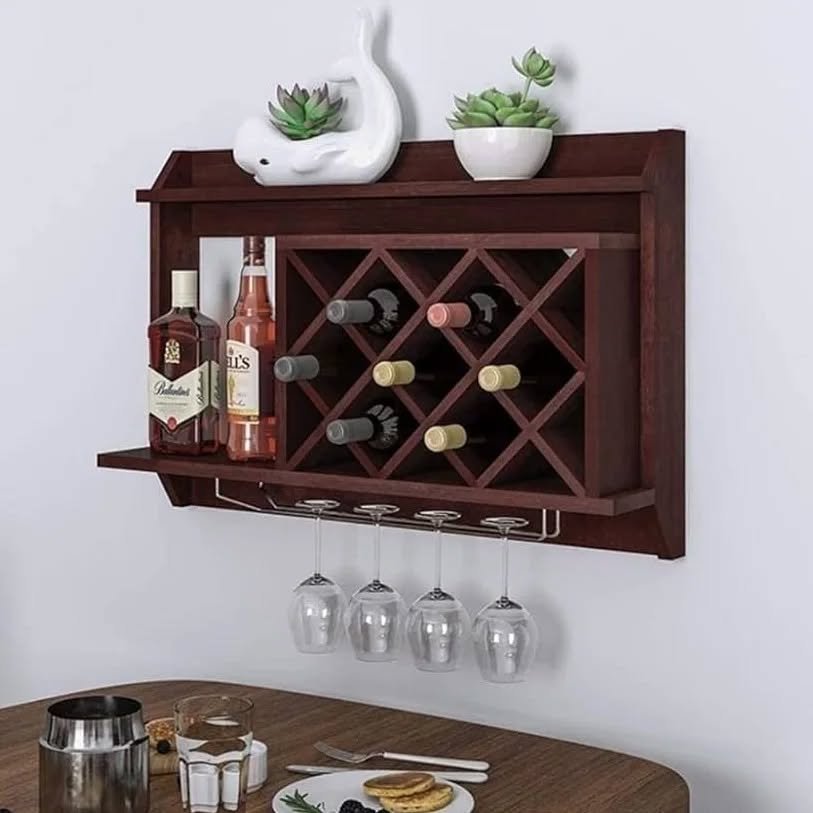kitchen wall storage Wall-Mounted Wine Racks