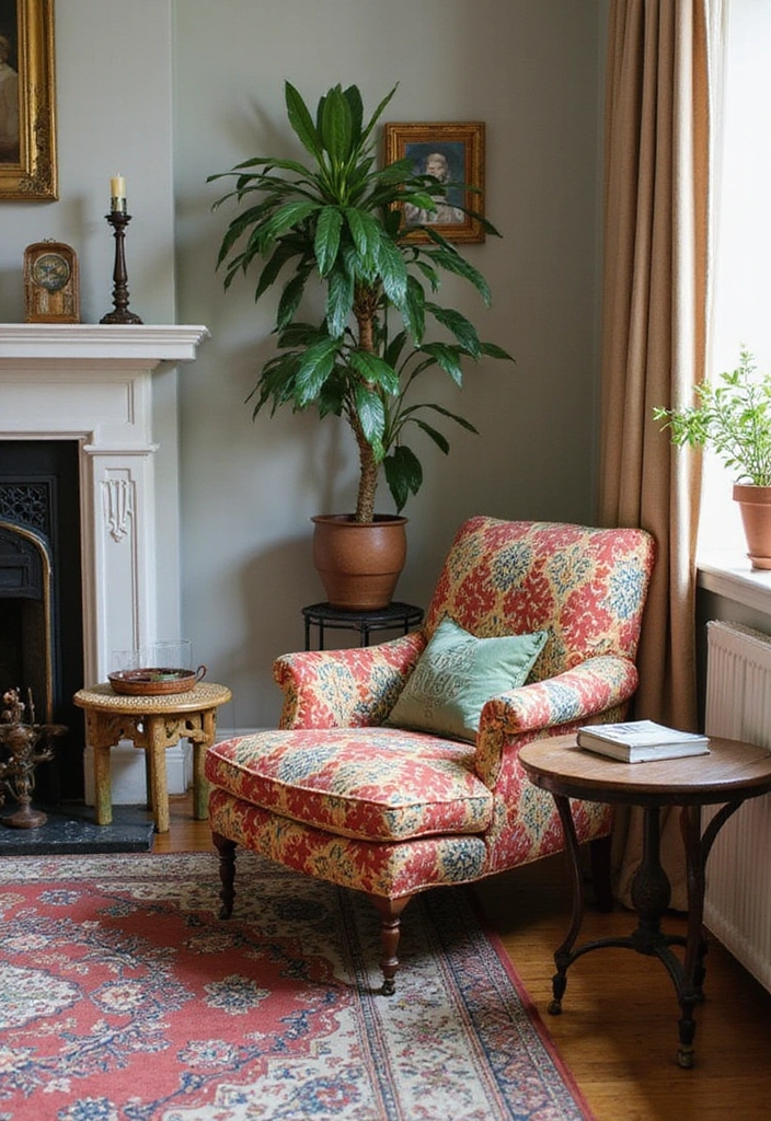 Vintage Furnitures in French Living Room Designs