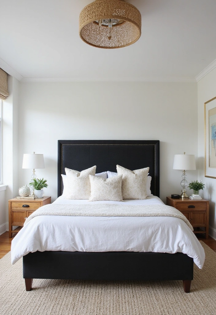 Coastal Calm Black Bed Frame