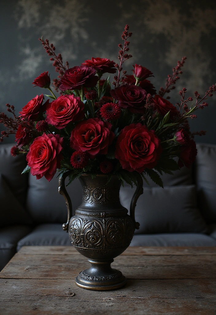 Dark Floral Arrangements