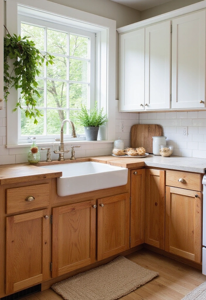 Warm Wood and Crisp White