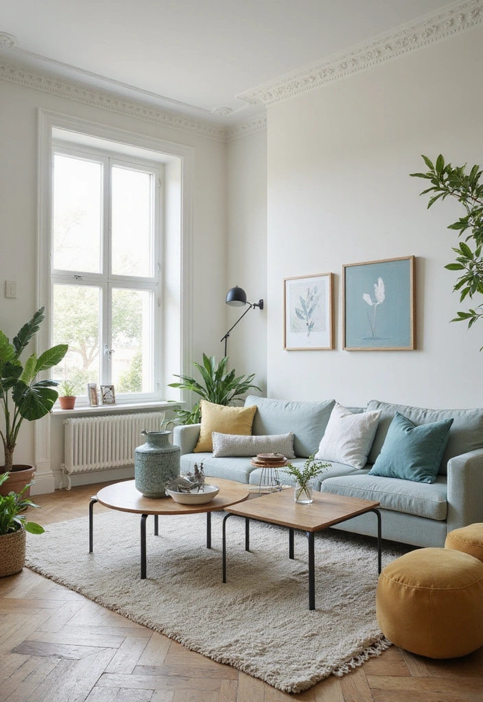 Timeless Color Combinations in French Cottage Living Room