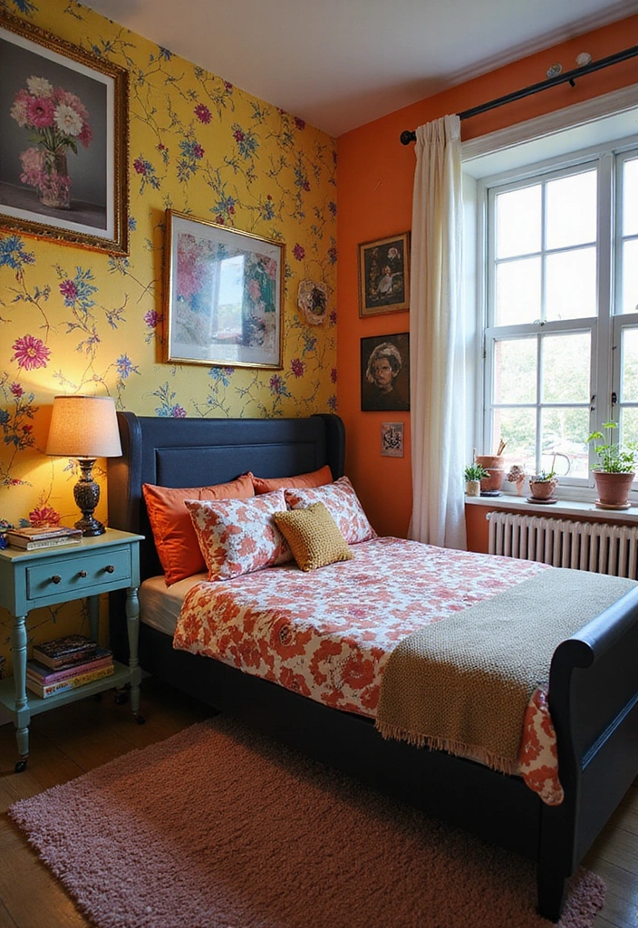 Eclectic Mix and Match Black Bedframe