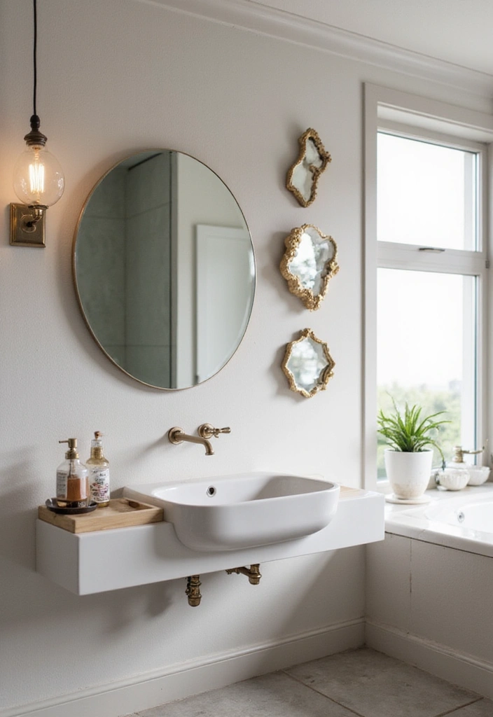 Clever Use of Mirrors in Scandinavian bathroom decor