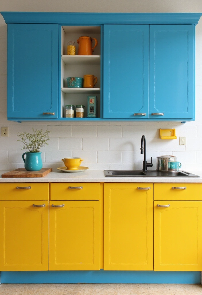 Bright Yellow and Deep Blue